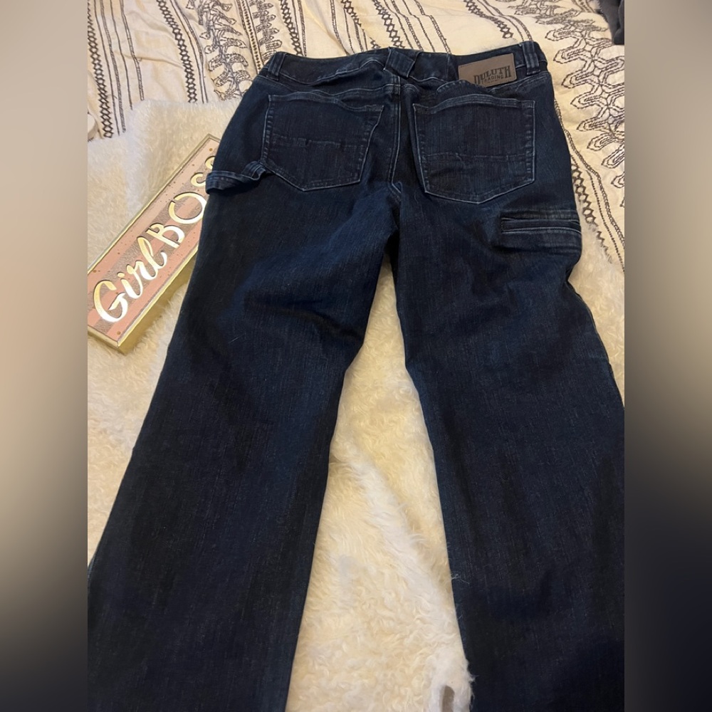 Duluth Trading curve setter waist carpenter jeans - Picture 2 of 7